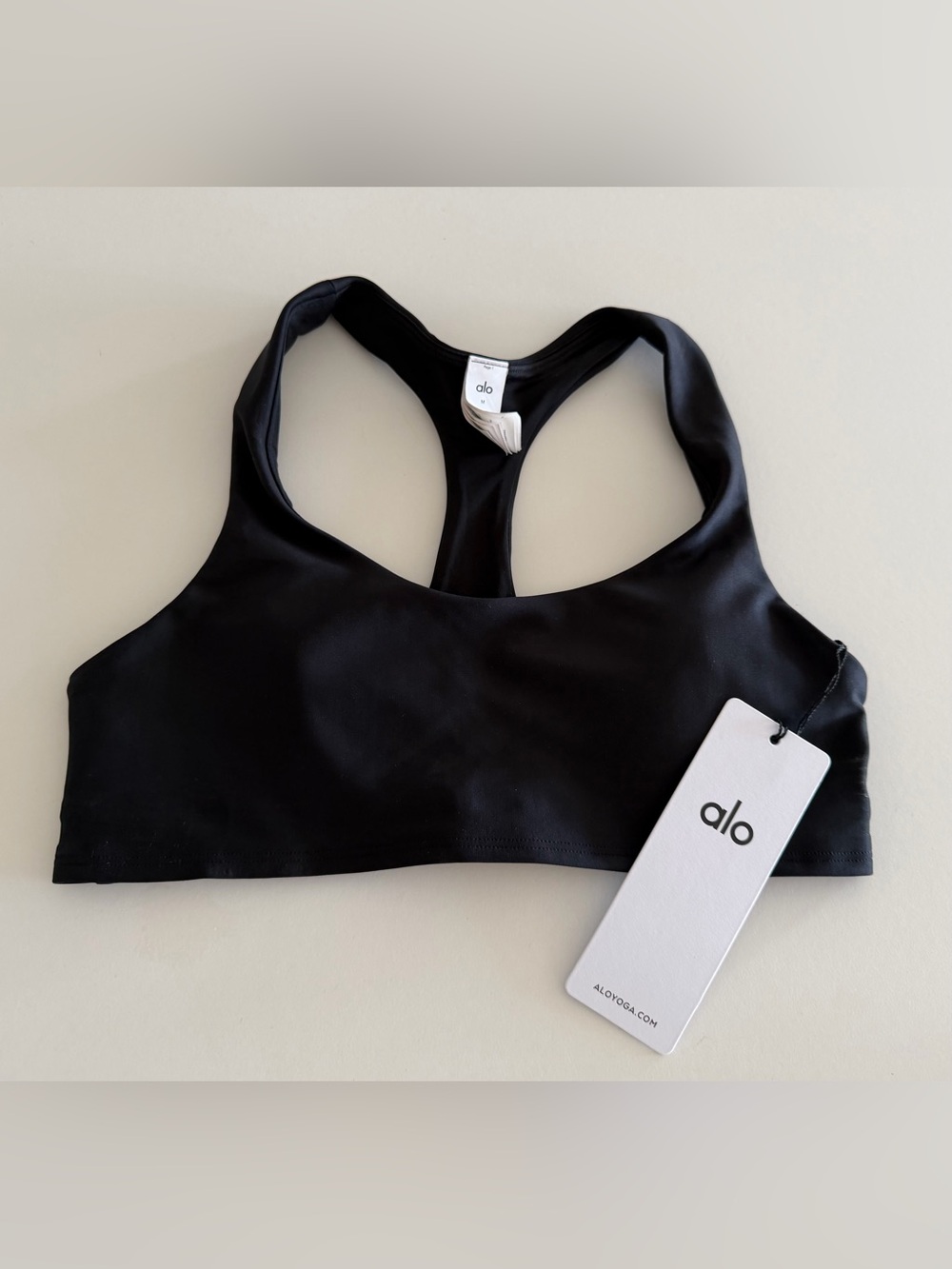 ALO Yoga Black Racerback Sports Bra